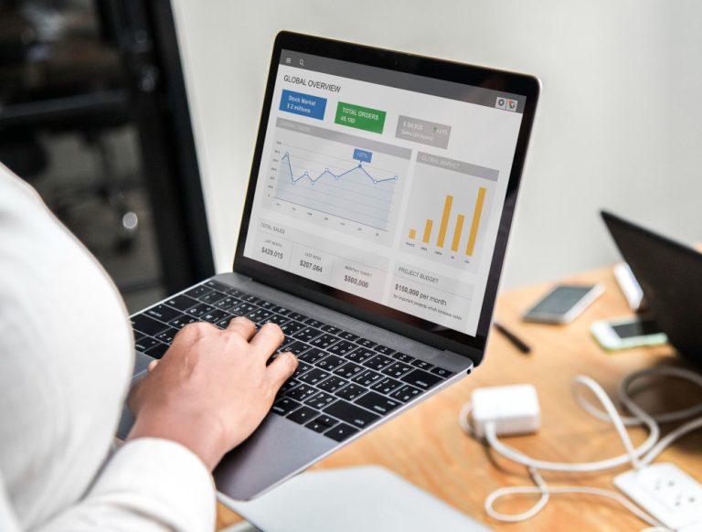 Dashboard de Google Ads analizando el Nivel de Calidad y el Costo Por Clic (CPC) al pujar por palabras clave